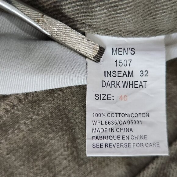 Woolrich 1507 Classic Beige Cotton 5-Pocket Jeans Heavy Workwear 40x32 EUC LNC - Picture 11 of 13